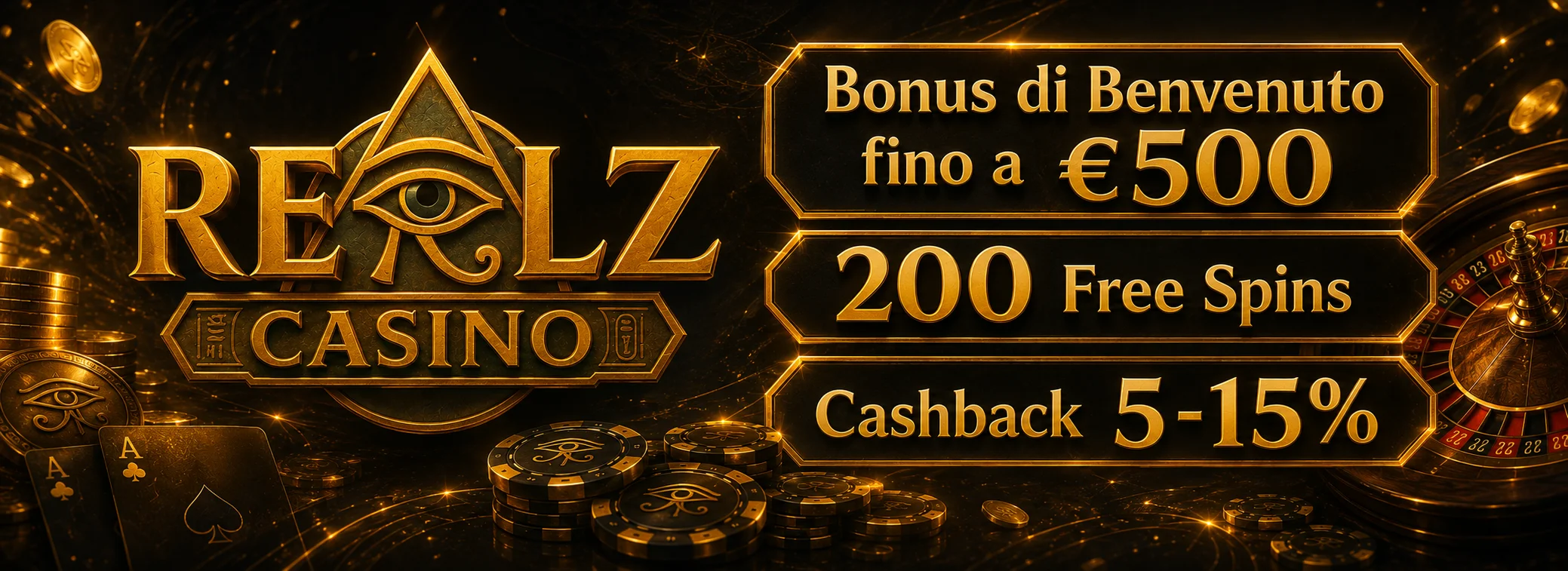 €500 + 200 giri gratis